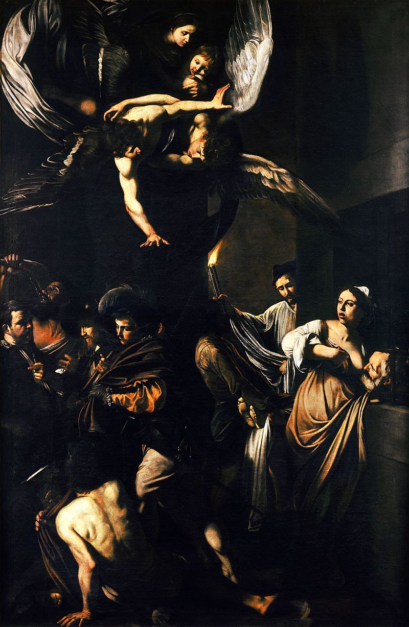 800px Caravaggio Sette opere di Misericordia 1607 Naples